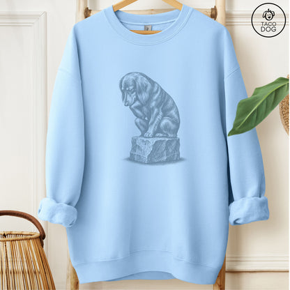 Dachshund Thinker Sweatshirt Light Blue M Taco-Dog