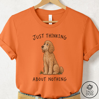 Doodle Thinking About Nothing T-Shirt Burnt Orange Taco-Dog
