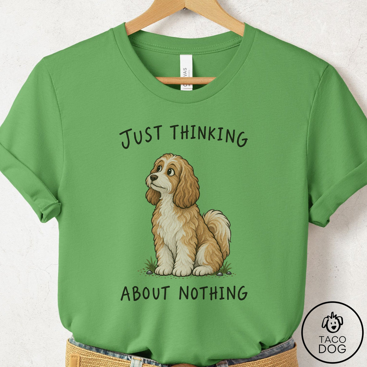 Havanese Thinking About Nothing T-Shirt Leaf Taco-Dog