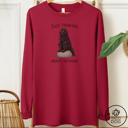 Newfoundland Thinking Nothing Rock Long Sleeve Tee Cardinal Taco-Dog