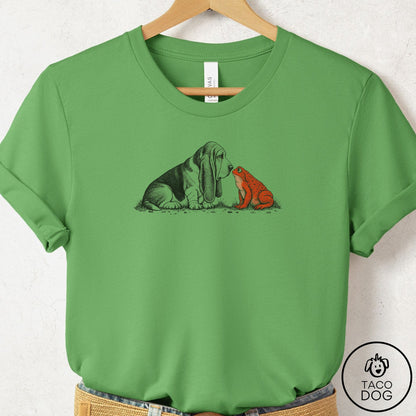 Basset Hound Toad Watch T-Shirt Leaf Taco-Dog