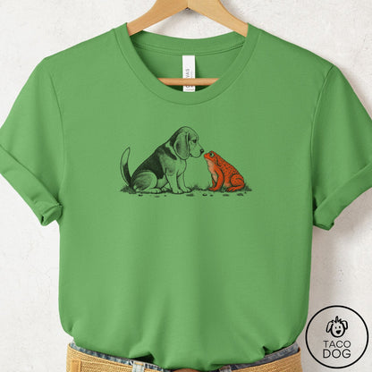 Beagle Toad Watch T-Shirt Leaf Taco-Dog
