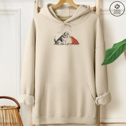 Beagle Toad Watch Hoodie Sand Taco-Dog