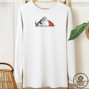 Beagle Toad Watch Long Sleeve Tee White Taco-Dog