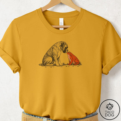 Boxer Toad Watch T-Shirt Mustard Taco-Dog