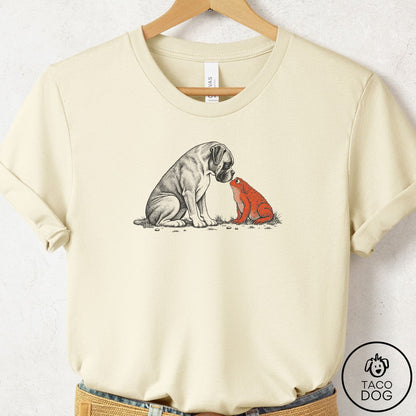Boxer Toad Watch T-Shirt Natural Taco-Dog