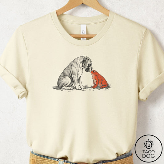 Boxer Toad Watch T-Shirt Natural Taco-Dog