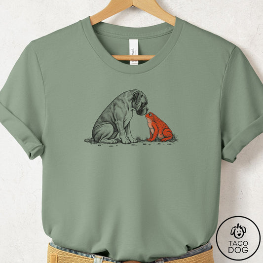 Boxer Toad Watch T-Shirt Sage Taco-Dog