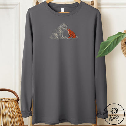 Brussels Griffon Toad Watch Long Sleeve Tee Asphalt Taco-Dog
