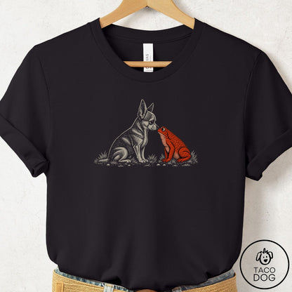 Chihuahua Toad Watch T-Shirt Black Taco-Dog