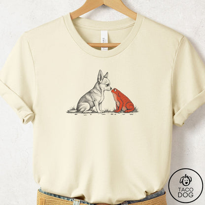 Chihuahua Toad Watch T-Shirt Natural Taco-Dog