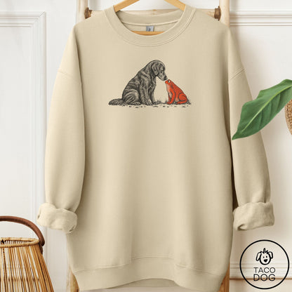 Flat-Coated Retriever Toad Watch Sweatshirt Sand Taco-Dog