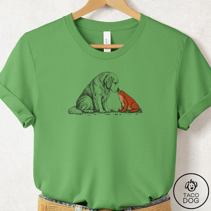 Golden Retriever Toad Watch T-Shirt Leaf Taco-Dog