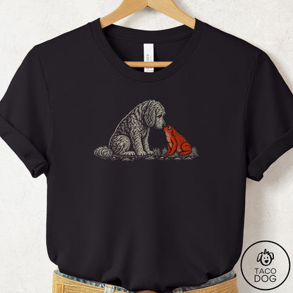 Doodle Toad Watch T-Shirt Black Taco-Dog