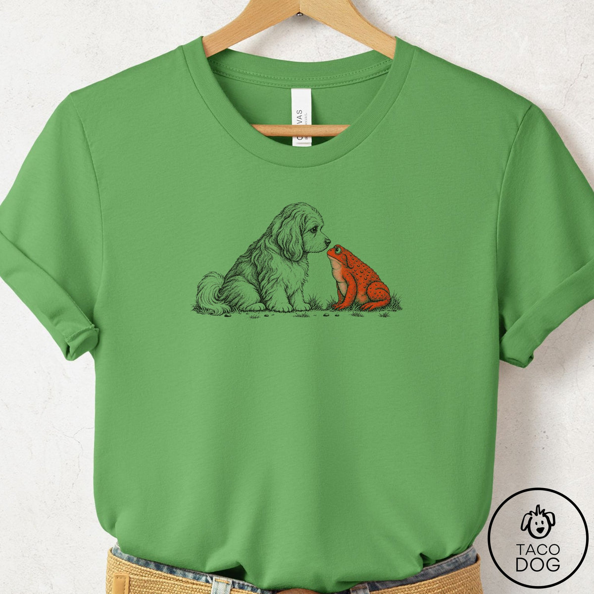 Havanese Toad Watch T-Shirt Leaf Taco-Dog