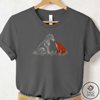 Italian Greyhound Whippet Toad Watch T-Shirt Asphalt Taco-Dog