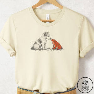 Jack Russell Toad Watch T-Shirt Natural Taco-Dog