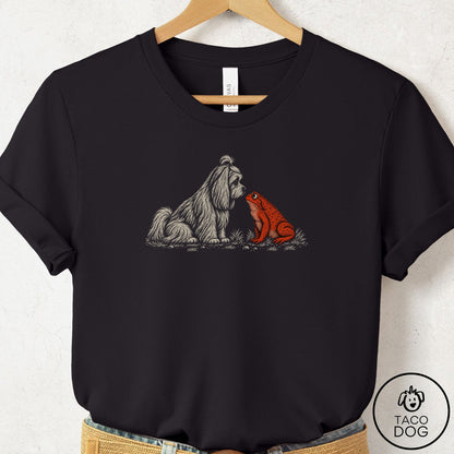 Maltese Toad Watch T-Shirt Black Taco-Dog