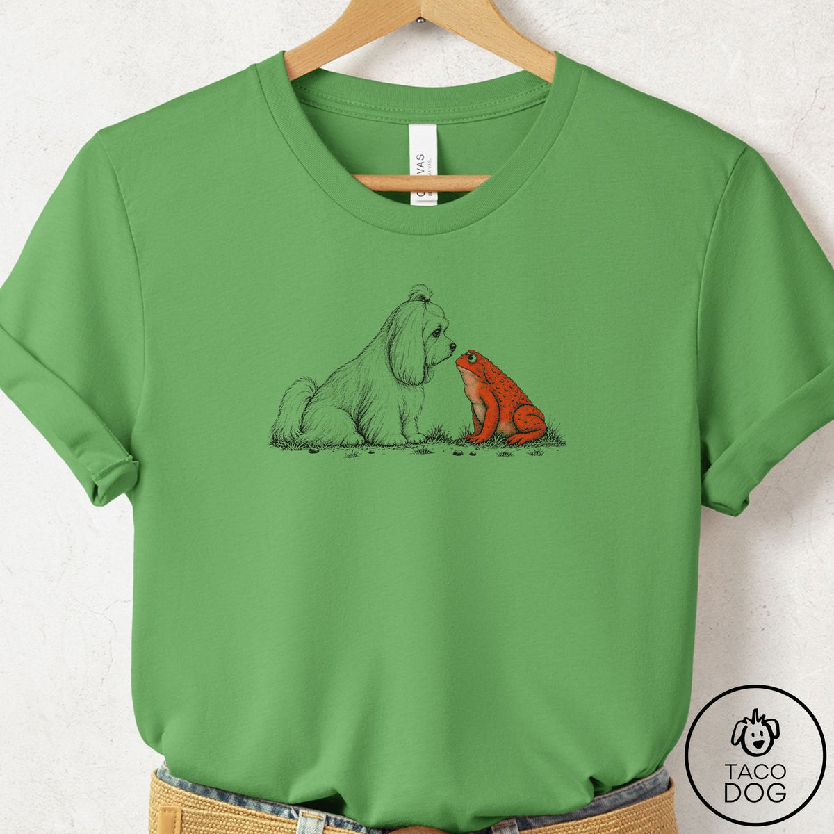Maltese Toad Watch T-Shirt Leaf Taco-Dog