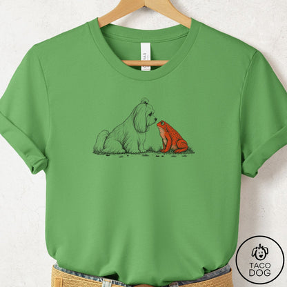 Maltese Toad Watch T-Shirt Leaf Taco-Dog