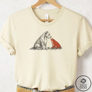 Pitbull Toad Watch T-Shirt Natural Taco-Dog