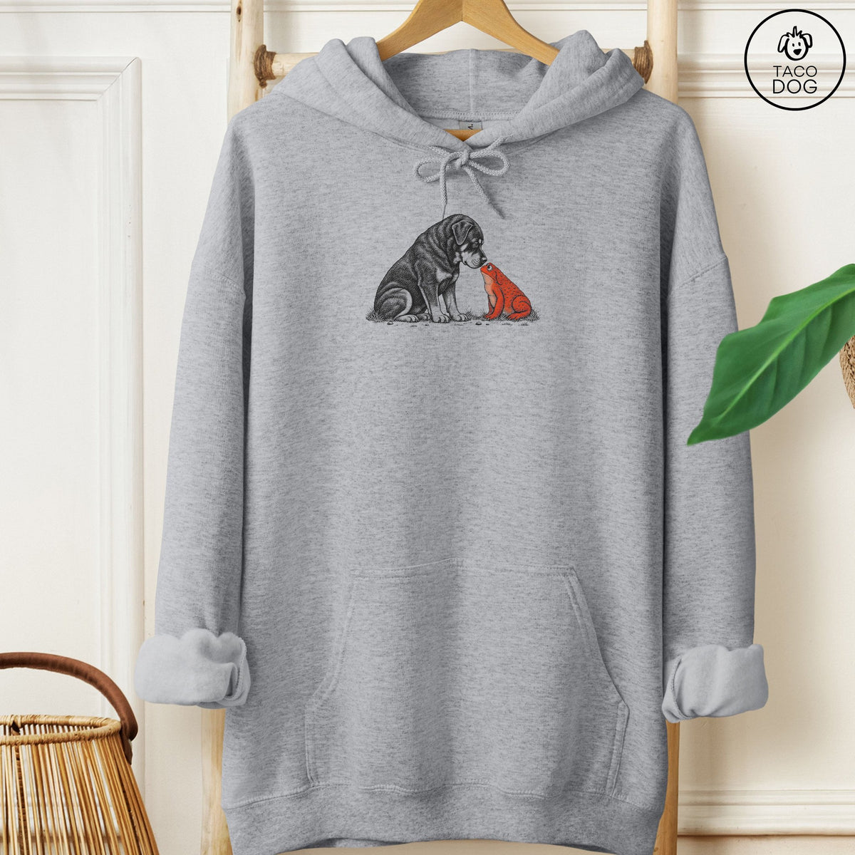 Rottweiler Toad Watch Hoodie Graphite Heather Taco-Dog