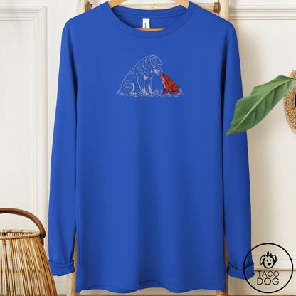 Rottweiler Toad Watch Long Sleeve Tee True Royal Taco-Dog