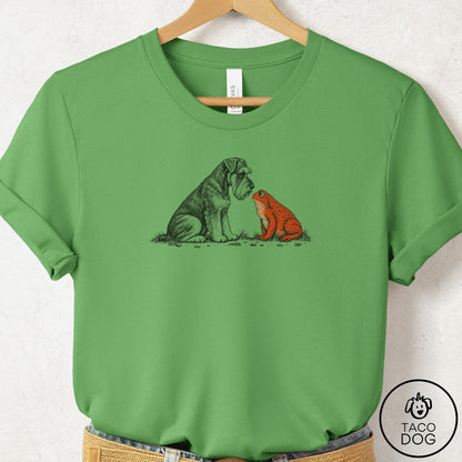 Schnauzer Toad Watch T-Shirt Leaf Taco-Dog