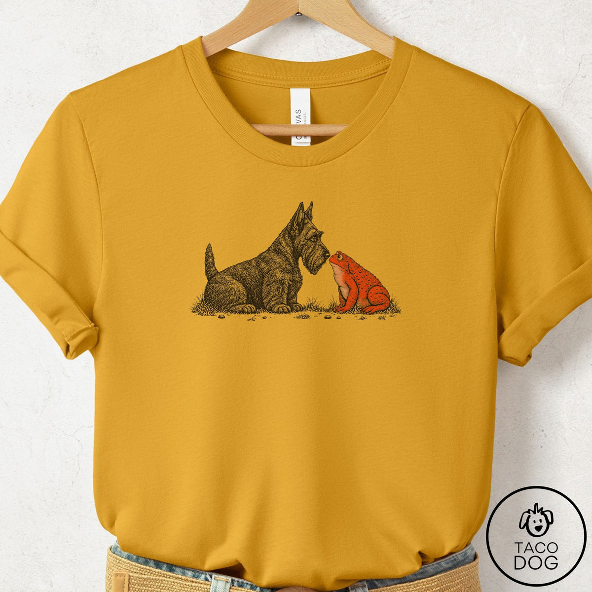 Scottie Toad Watch T-Shirt Mustard Taco-Dog
