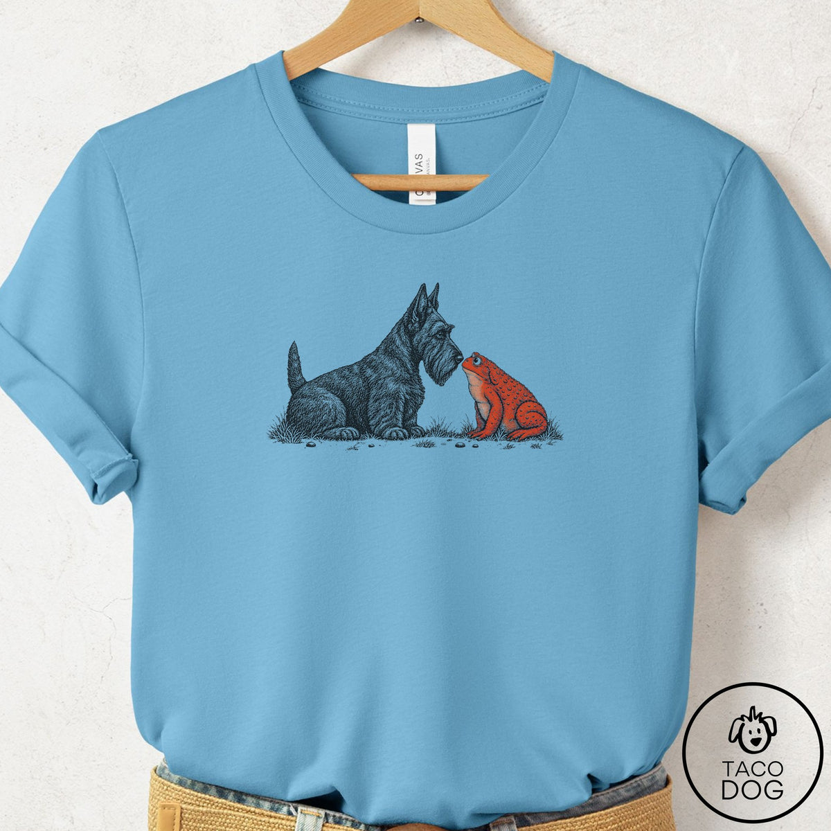 Scottie Toad Watch T-Shirt Ocean Blue Taco-Dog