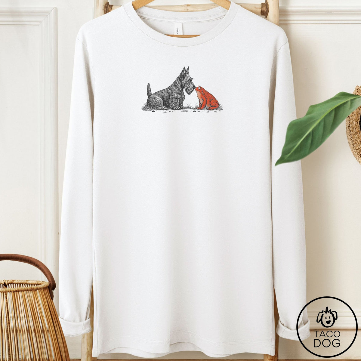 Scottie Toad Watch Long Sleeve Tee White Taco-Dog