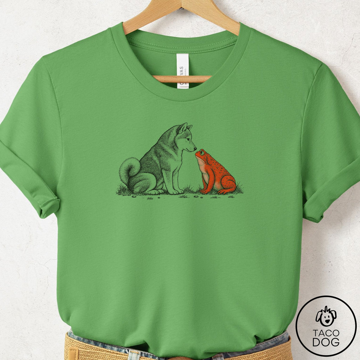 Shiba Inu Toad Watch T-Shirt Leaf Taco-Dog