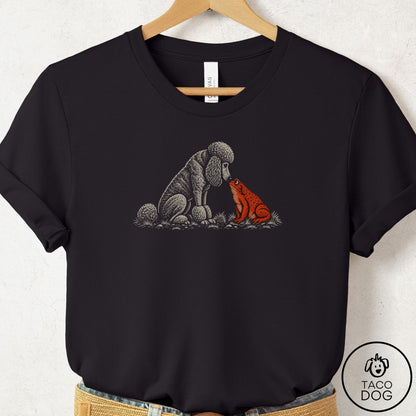 Poodle Toad Watch T-Shirt Black Taco-Dog