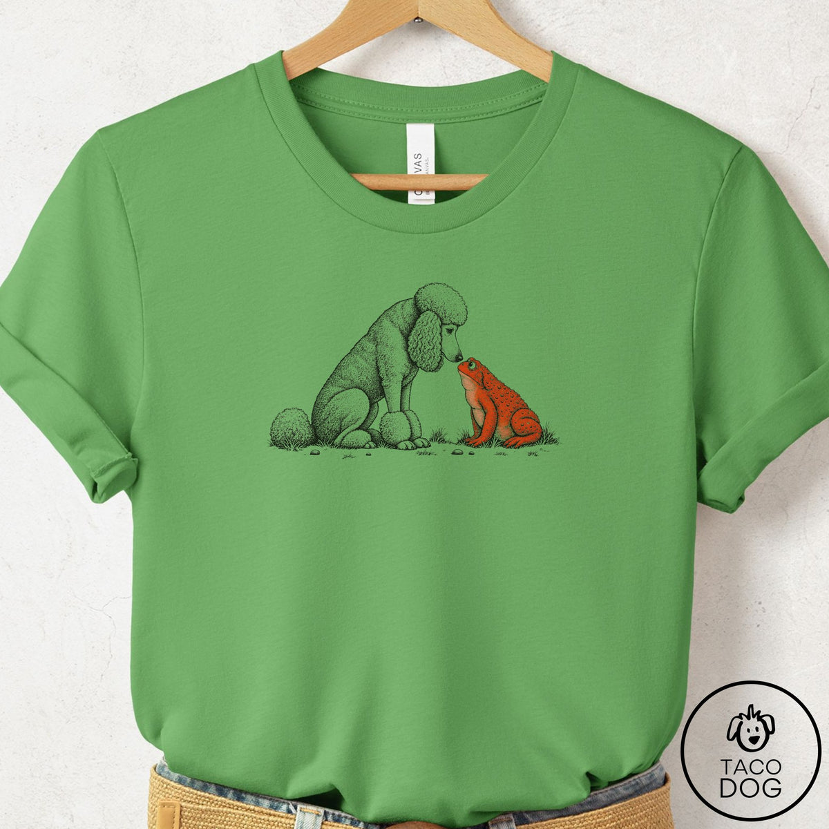 Poodle Toad Watch T-Shirt Leaf Taco-Dog