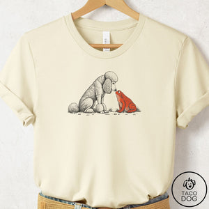 Poodle Toad Watch T-Shirt Natural Taco-Dog