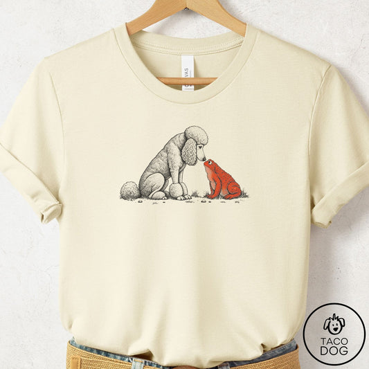 Poodle Toad Watch T-Shirt Natural Taco-Dog
