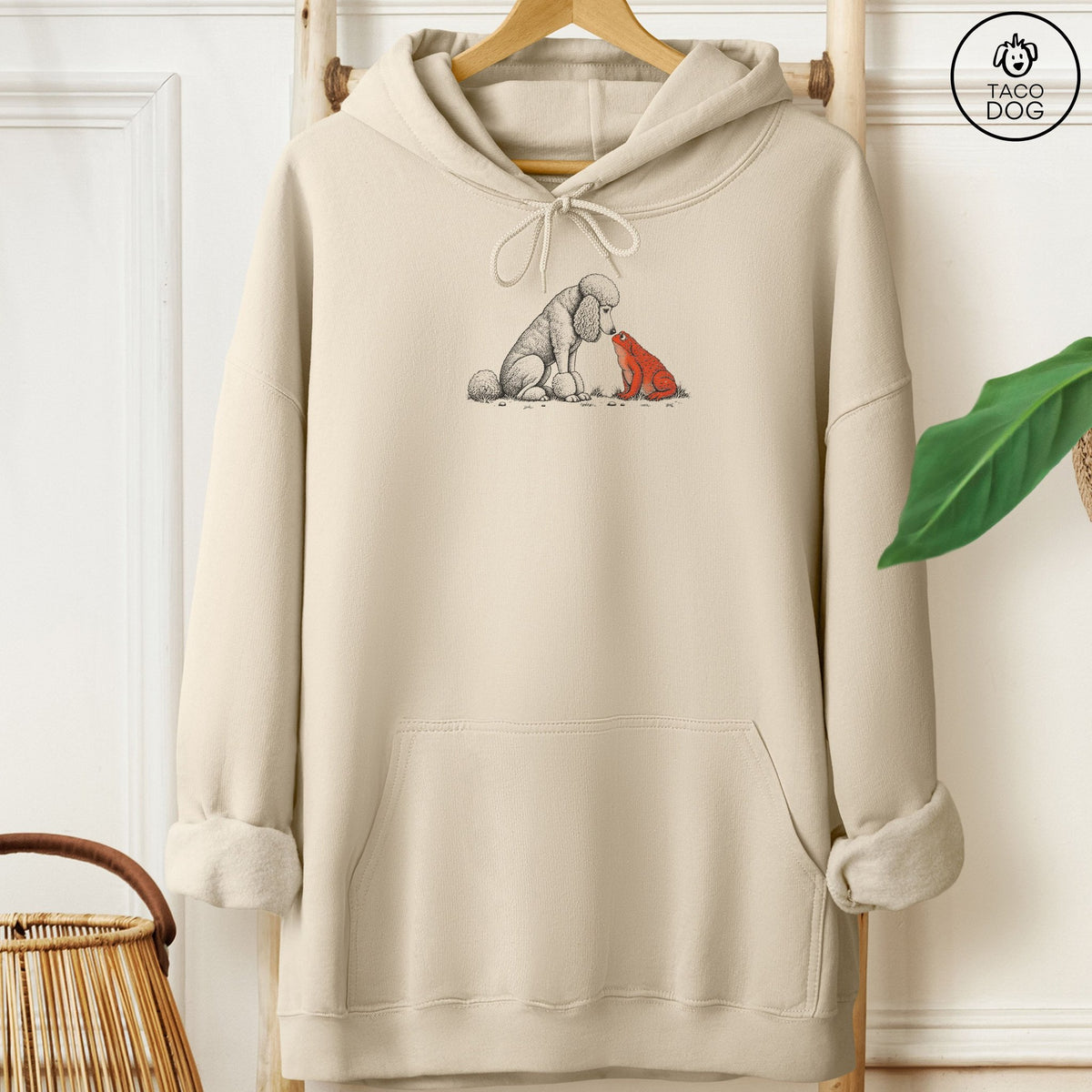 Poodle Toad Watch Hoodie Sand Taco-Dog