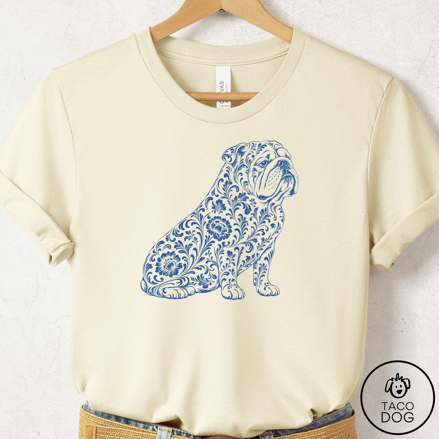 English Bulldog Toile T-Shirt
