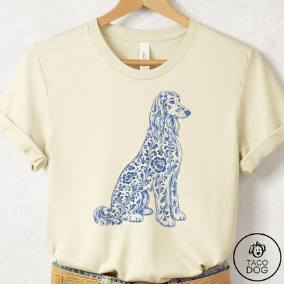 Afghan Hound Toile T-Shirt