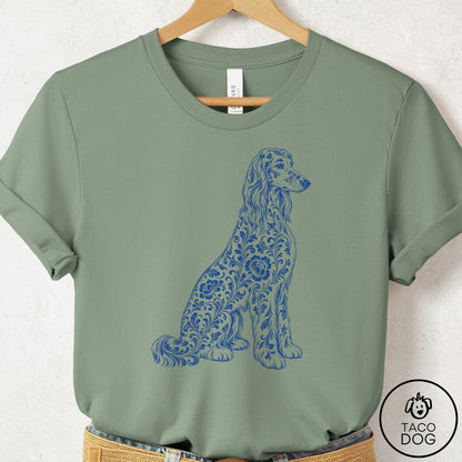 Afghan Hound Toile T-Shirt