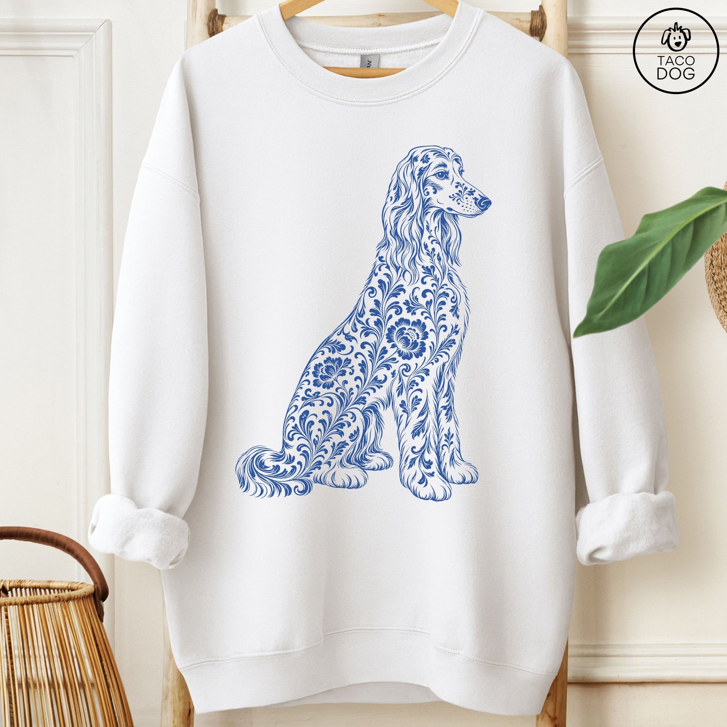 Afghan Hound Toile Sweatshirt