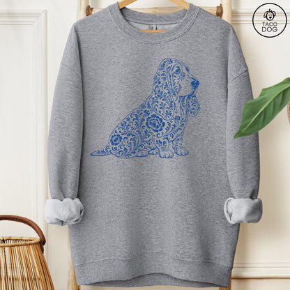 Basset Hound Toile Sweatshirt