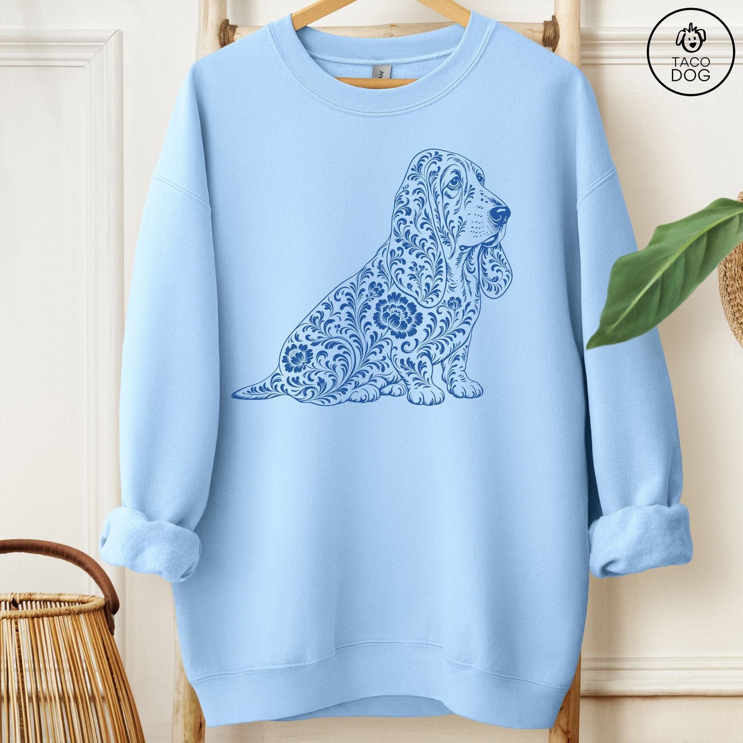 Basset Hound Toile Sweatshirt