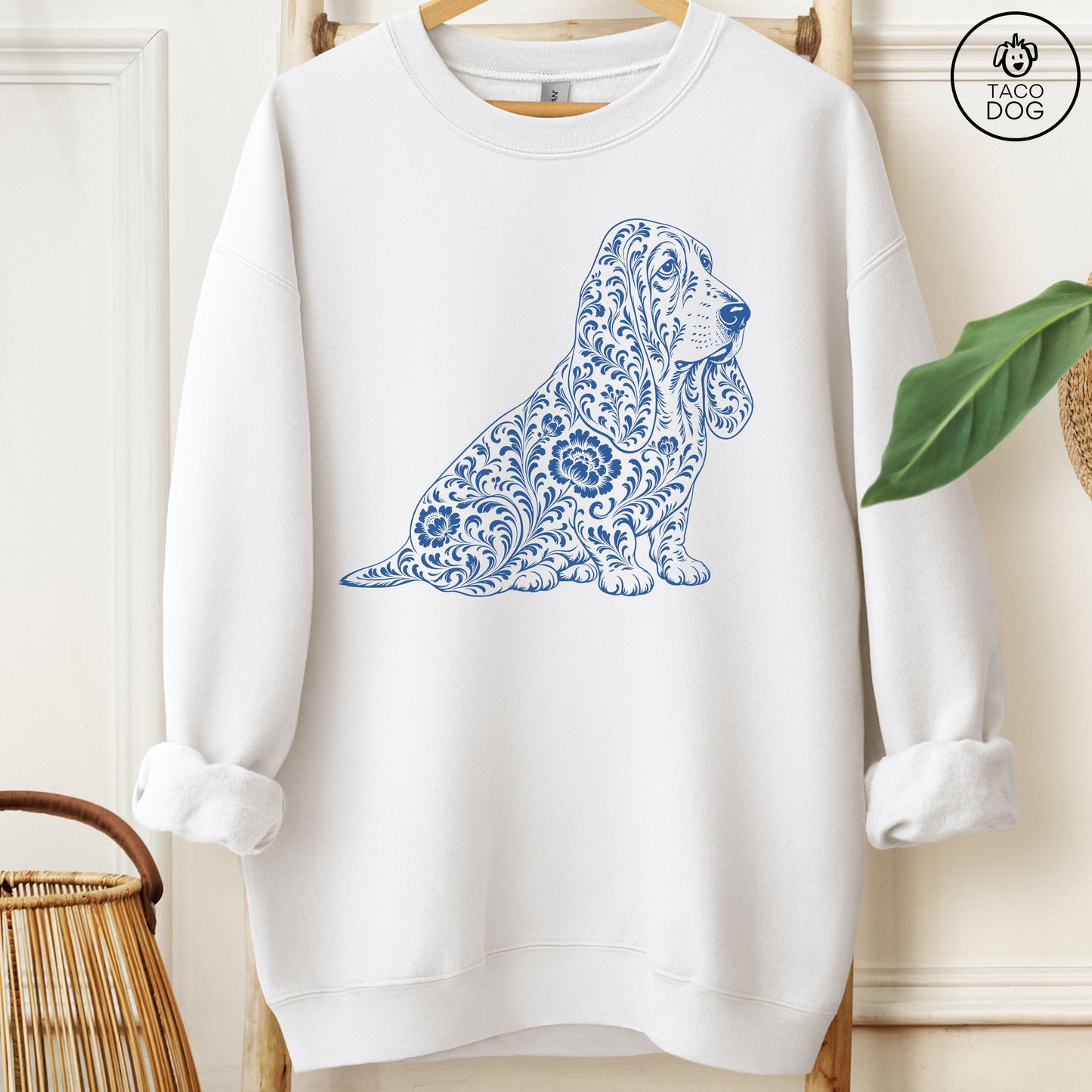 Basset Hound Toile Sweatshirt