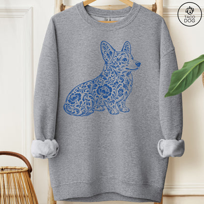 Corgi Toile Sweatshirt
