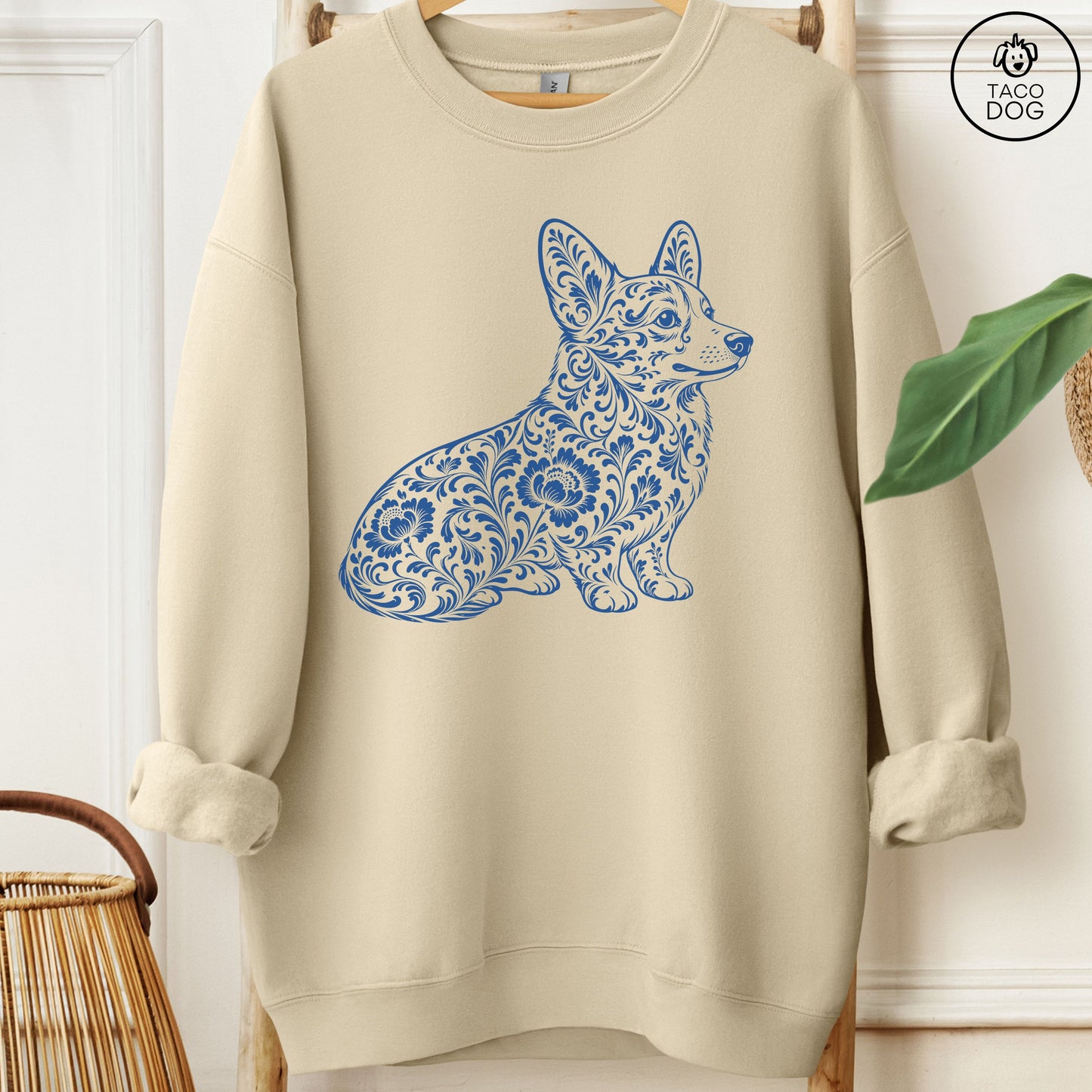 Corgi Toile Sweatshirt