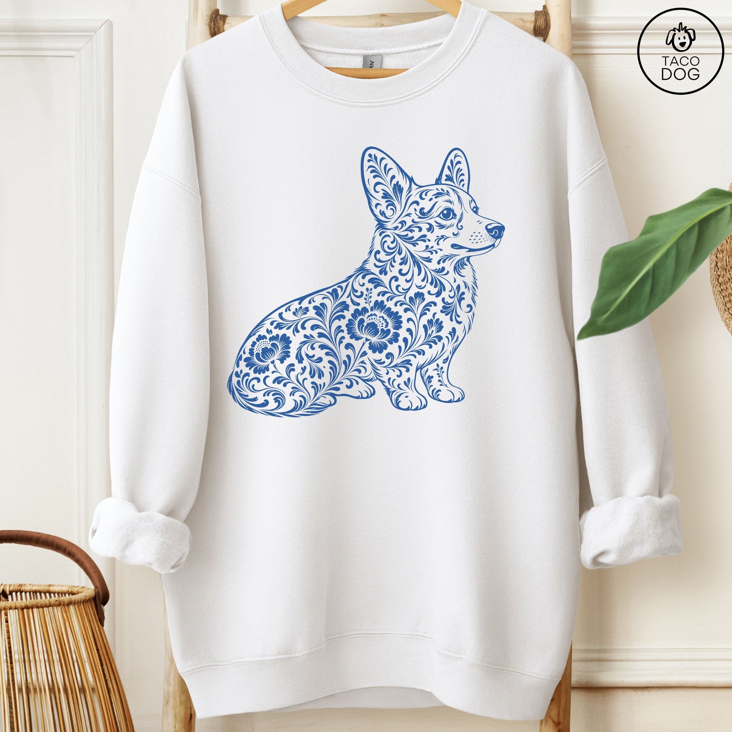 Corgi Toile Sweatshirt