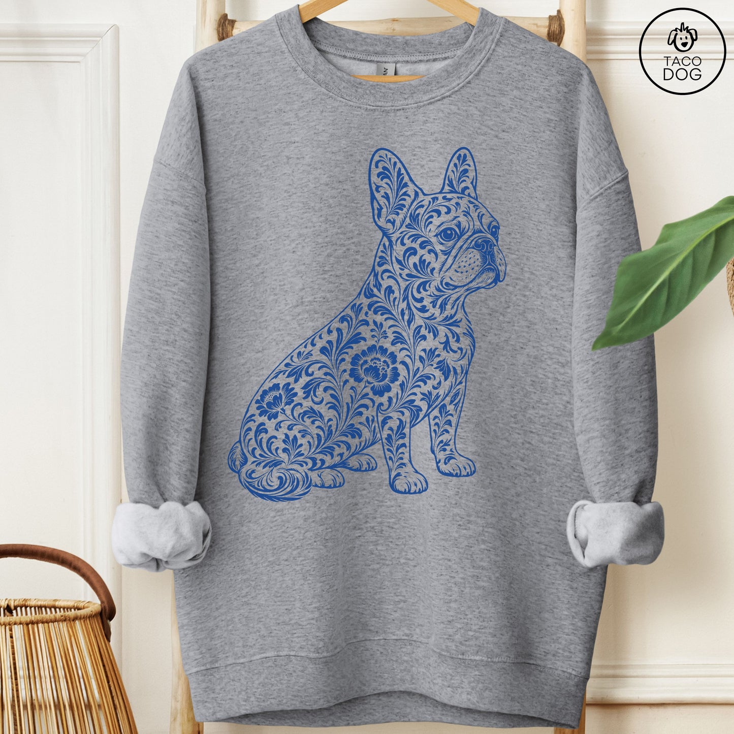 French Bulldog Frenchie Toile Sweatshirt