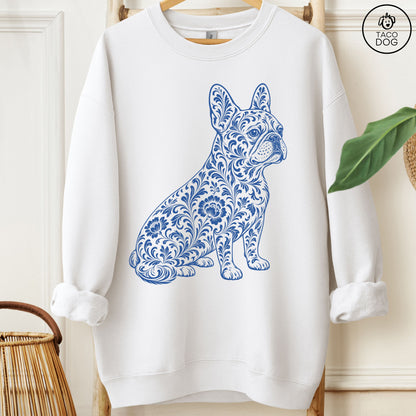 French Bulldog Frenchie Toile Sweatshirt