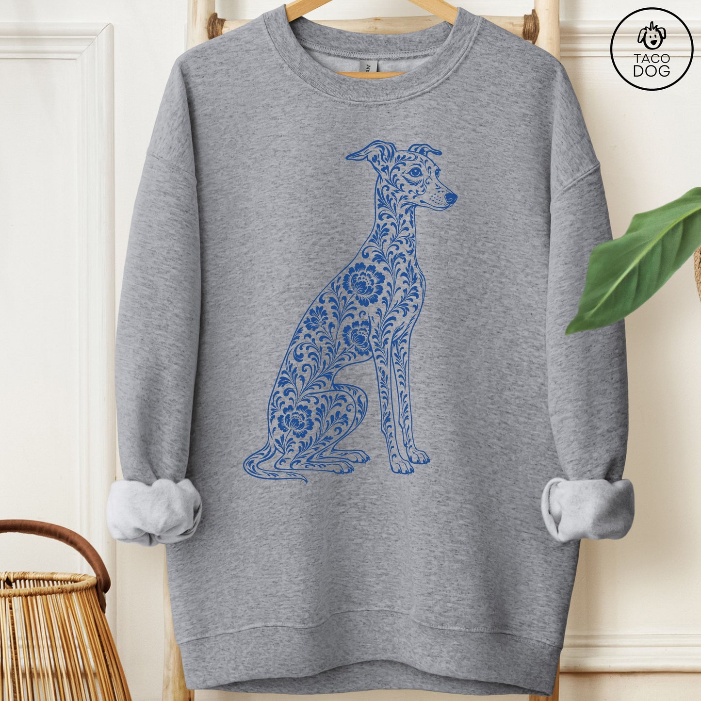 Italian Greyhound Whippet Toile Sweatshirt